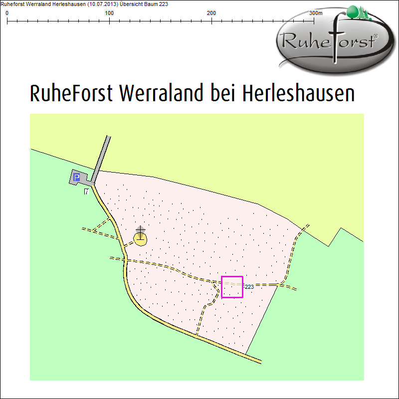 &Uuml;bersichtskarte zu Baum 223