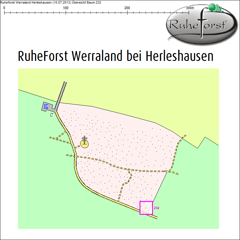 &Uuml;bersichtskarte zu Baum 232